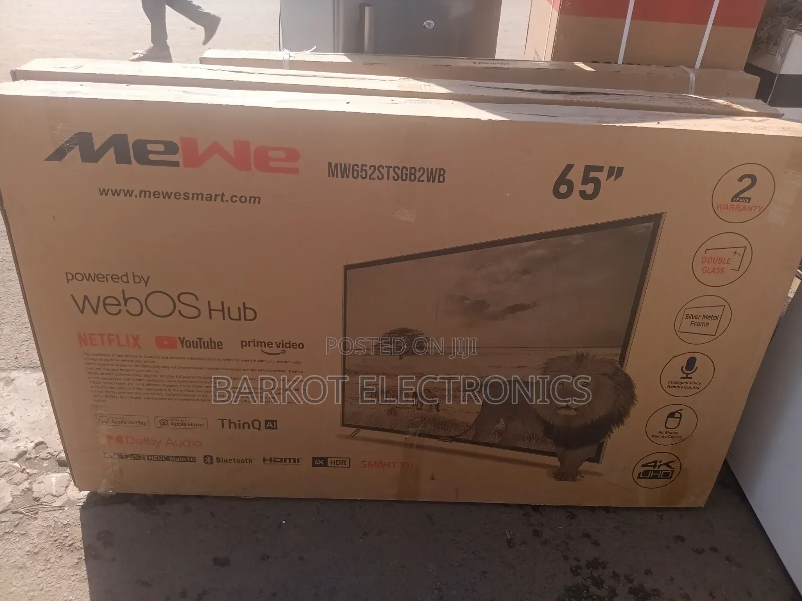Mewe Smart Tv 65 Inch Andraid Doubel Gelass 2026 Quality Tv Hifi