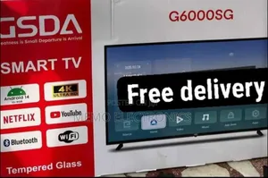 Gsda 60'' Tempered Glass Smart Tv New 2025