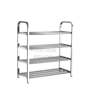 Quick Assembly 4-layer Metal Shoe Storage Unit