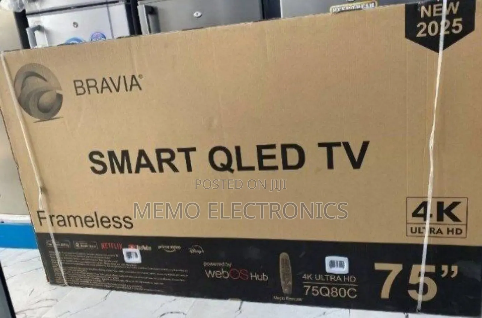 Bravia 75'' Qled Smart Tv Free Delivery 10 Years Warranty New 2025