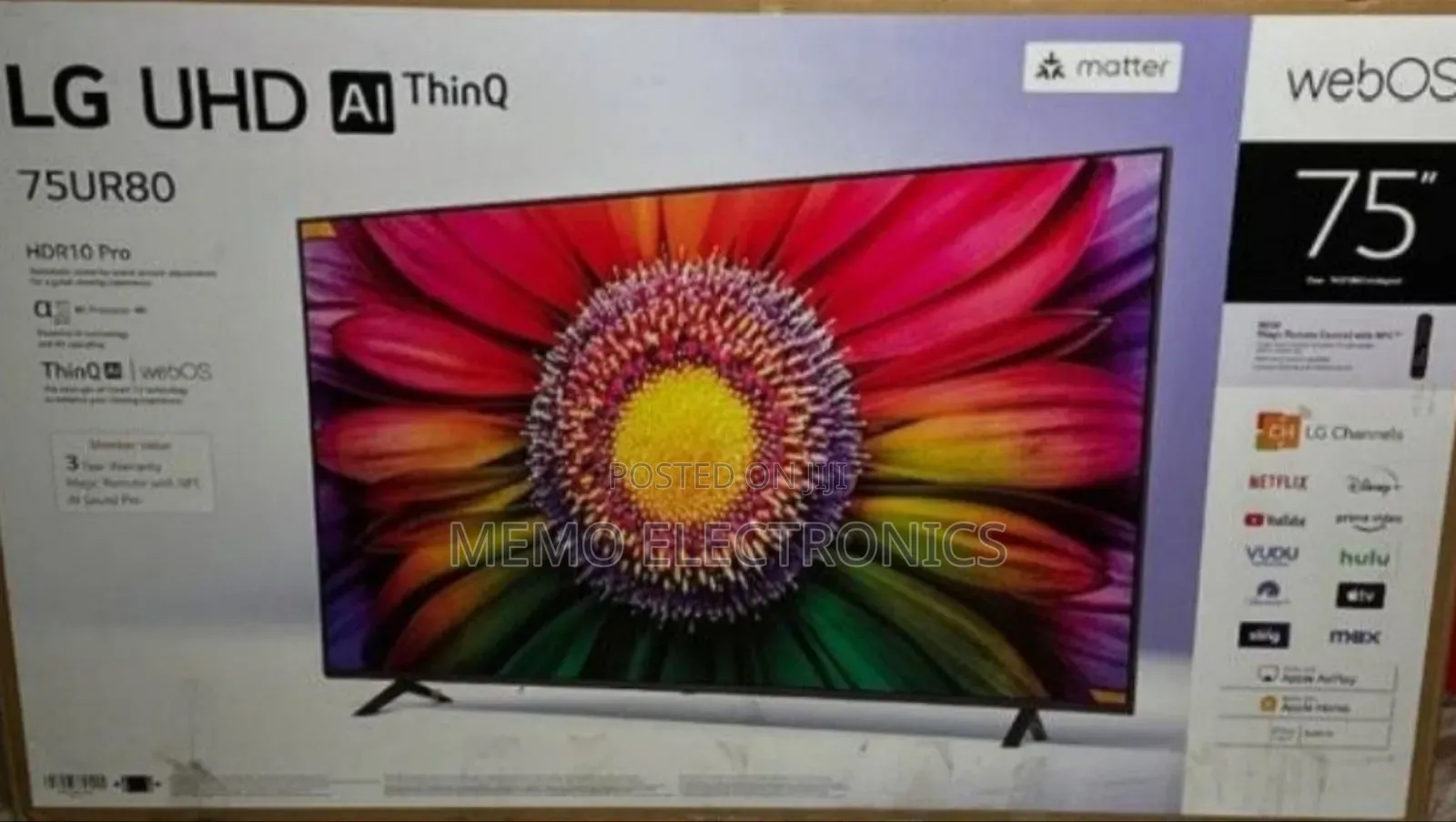 Lg 75'' Uhd Smart Tv Free Delivery 10 Years Warranty New 2025