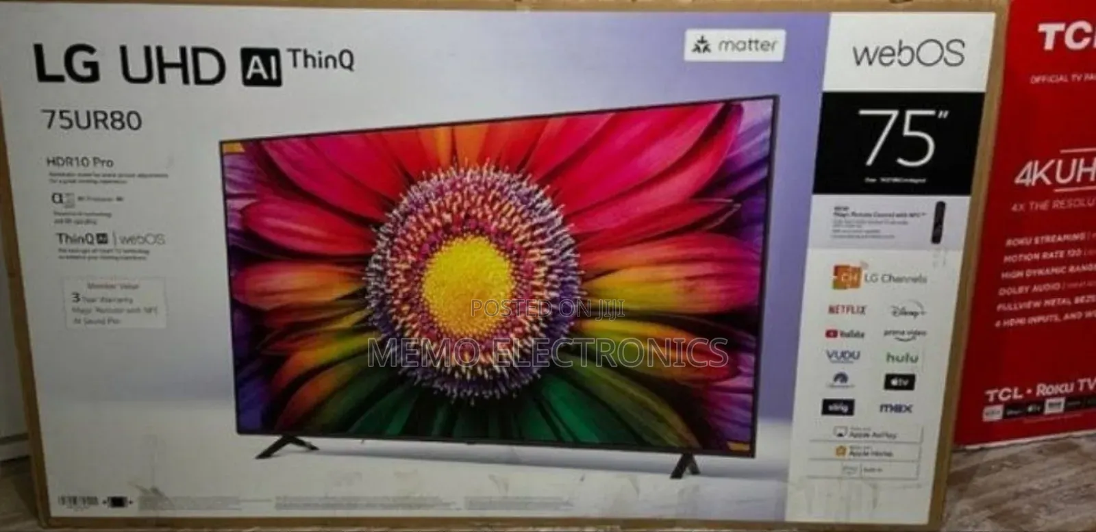 Lg 75'' Uhd Smart Tv Free Delivery 10 Years Warranty New 2025