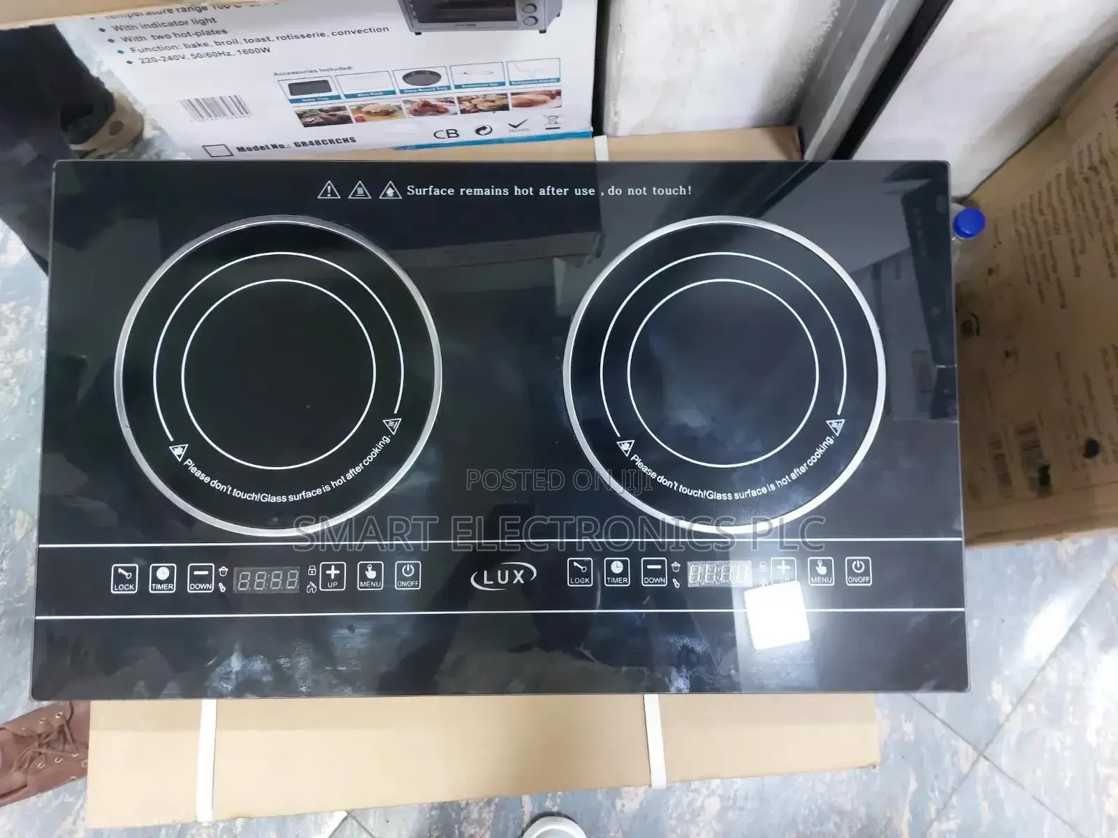 Lux Brand Double Burner Electric Ceramic Touch Stove Is A Modern