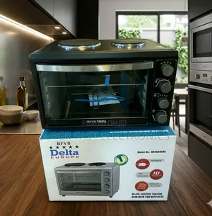 Delta Mini Oven 48-Litre Electric Toaster Oven With Two Hot-Plates