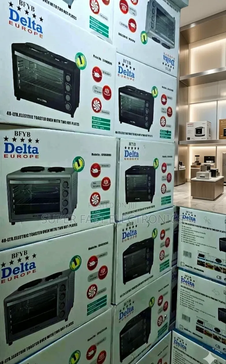 Delta Mini Oven 48-Litre Electric Toaster Oven With Two Hot-Plates