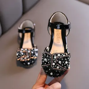 Girl Pearl Decor Princess Sandals