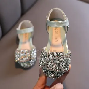 Girl Pearl Decor Princess Sandals