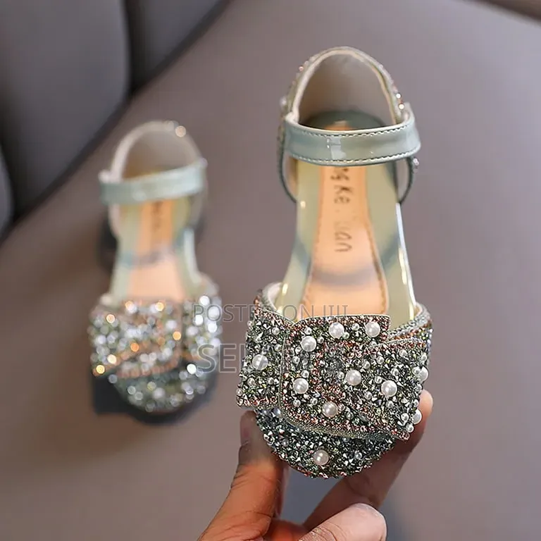 Girl Pearl Decor Princess Sandals