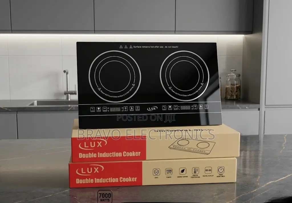 Lux Stove Touch 2 Burner – Durable Glass | Smart Cooking