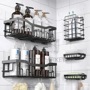 5pcs Stainless Steel Organizing Storage Rack.
