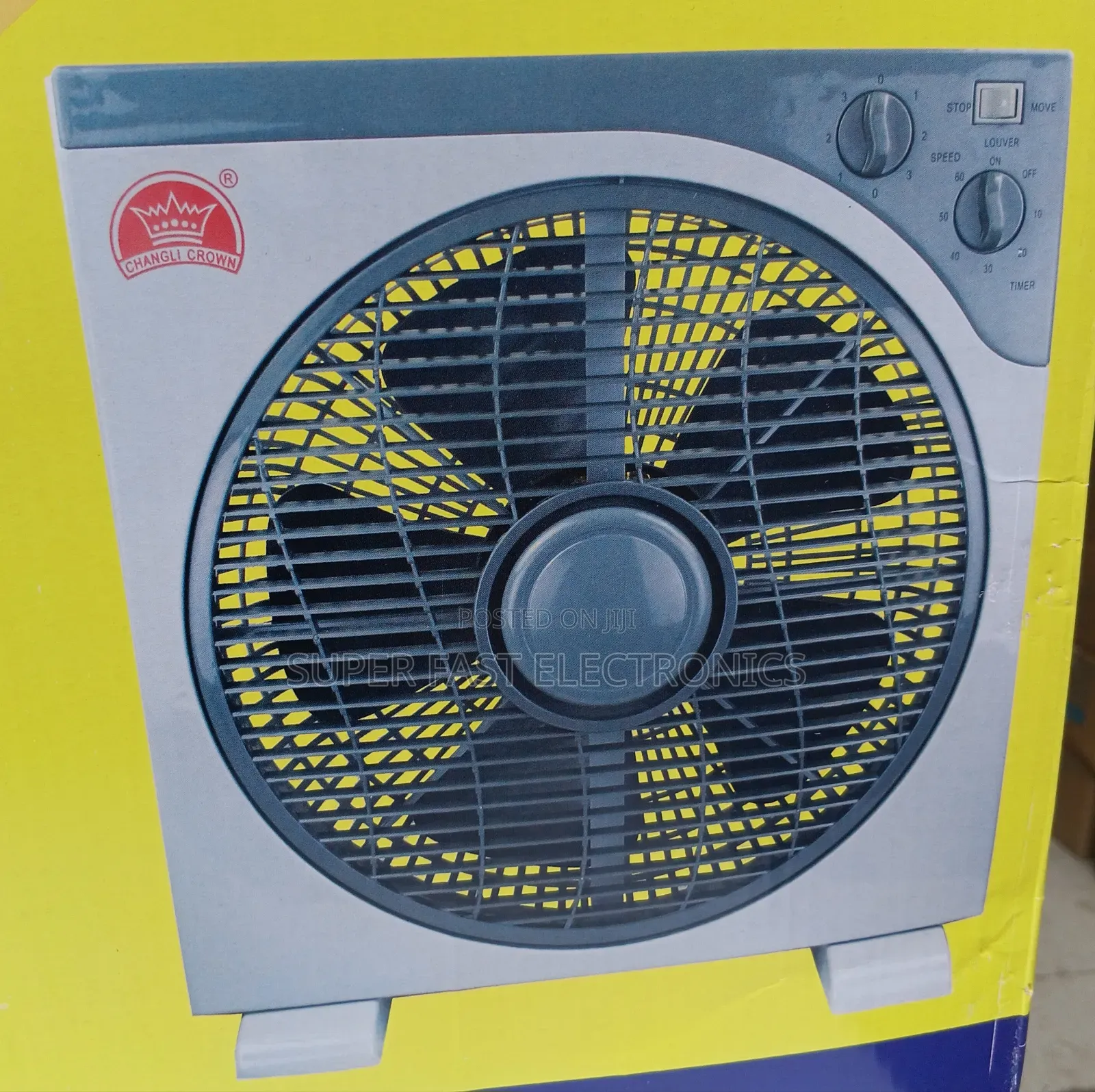 Changli Crown 12" Box Fan Compact Portable Cooling