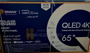 Bravia 65'' Qled Webos Free Delivery 10 Years Warranty New 2026