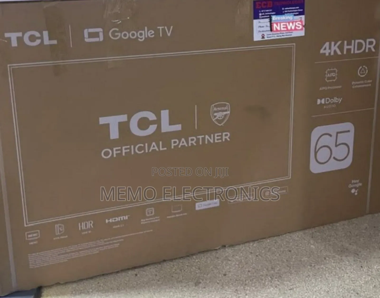 TCL 65'' Qled Google Tv Free Delivery 10 Year Warranty New 2025