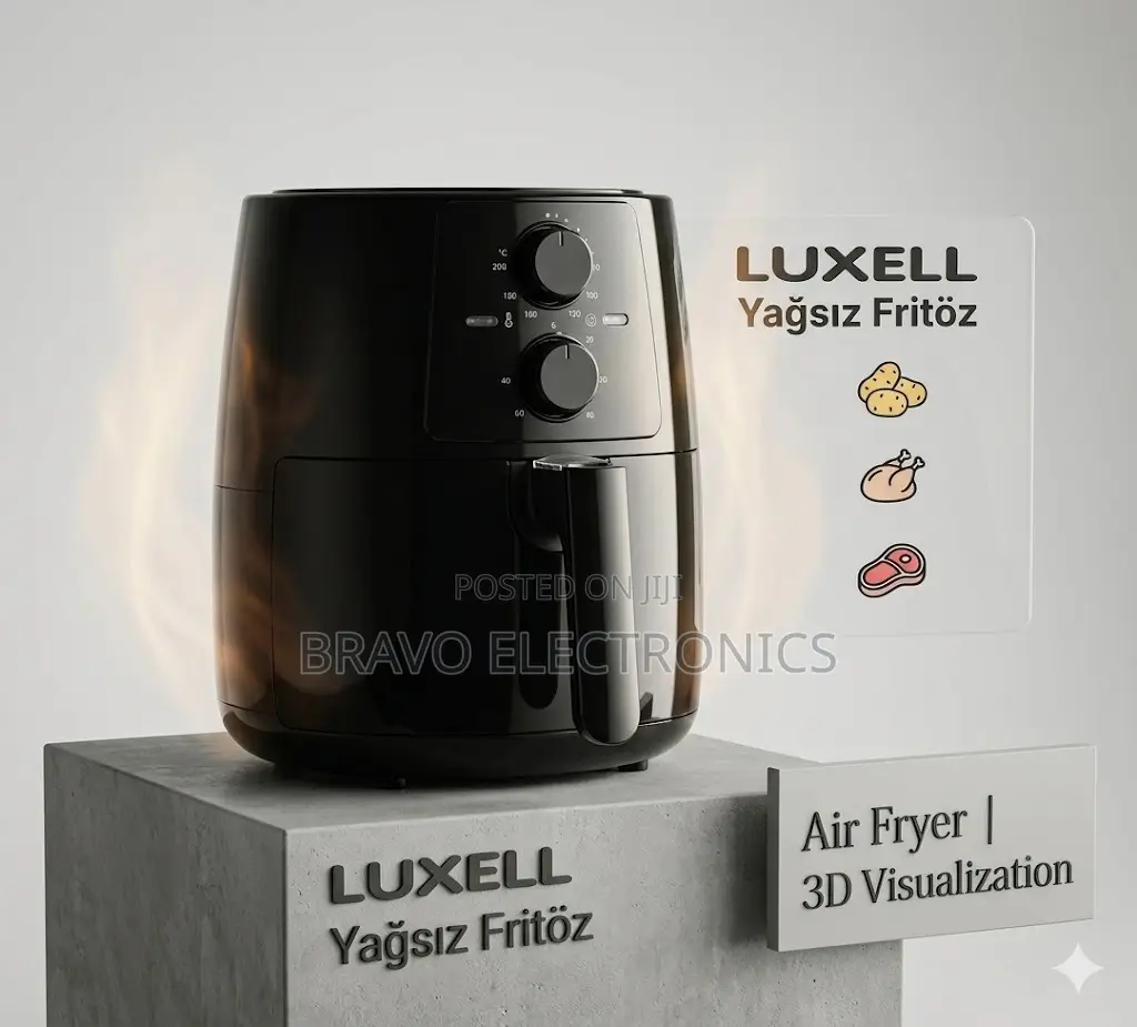 Luxell Air Fryer 5.5l – Healthy Cooking | Best Price in Addis!
