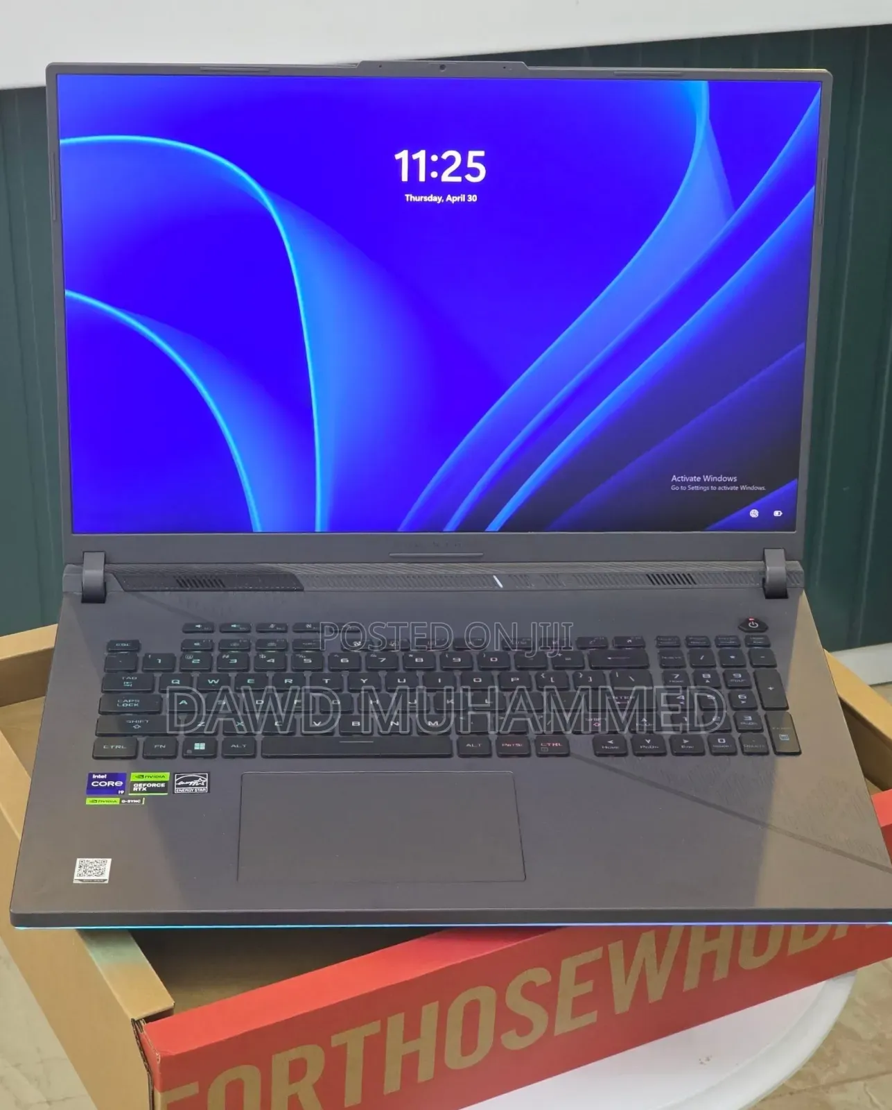 New Laptop Asus ROG Strix G15 16GB Intel Core i9 SSD 1T