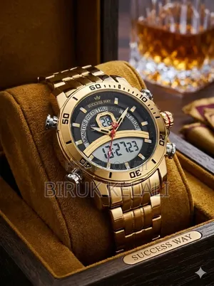 Success Way Waterproof Men Watch With a Dual Display