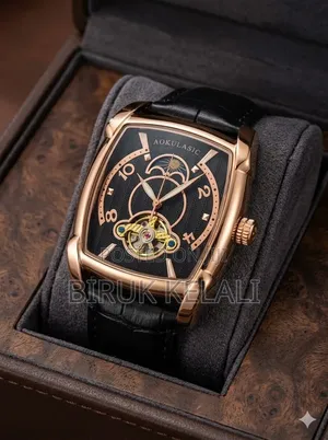 Rose Gold Tone Aokulasic Automatic Mechanical Wristwatch