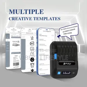 Professional Bluetooth Label Printer for Business Home Organization