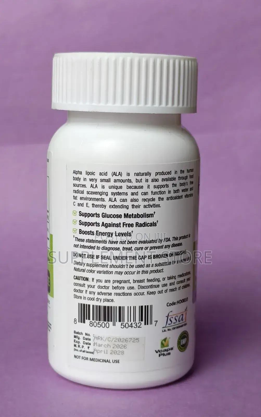 Alpha Lipoic Acid (Ala)