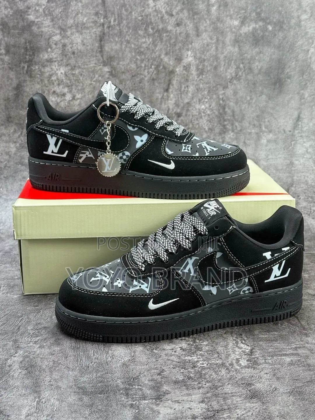 Nike Air Force 1 Low *Louis Vuitton Unisex Fashion Shoes