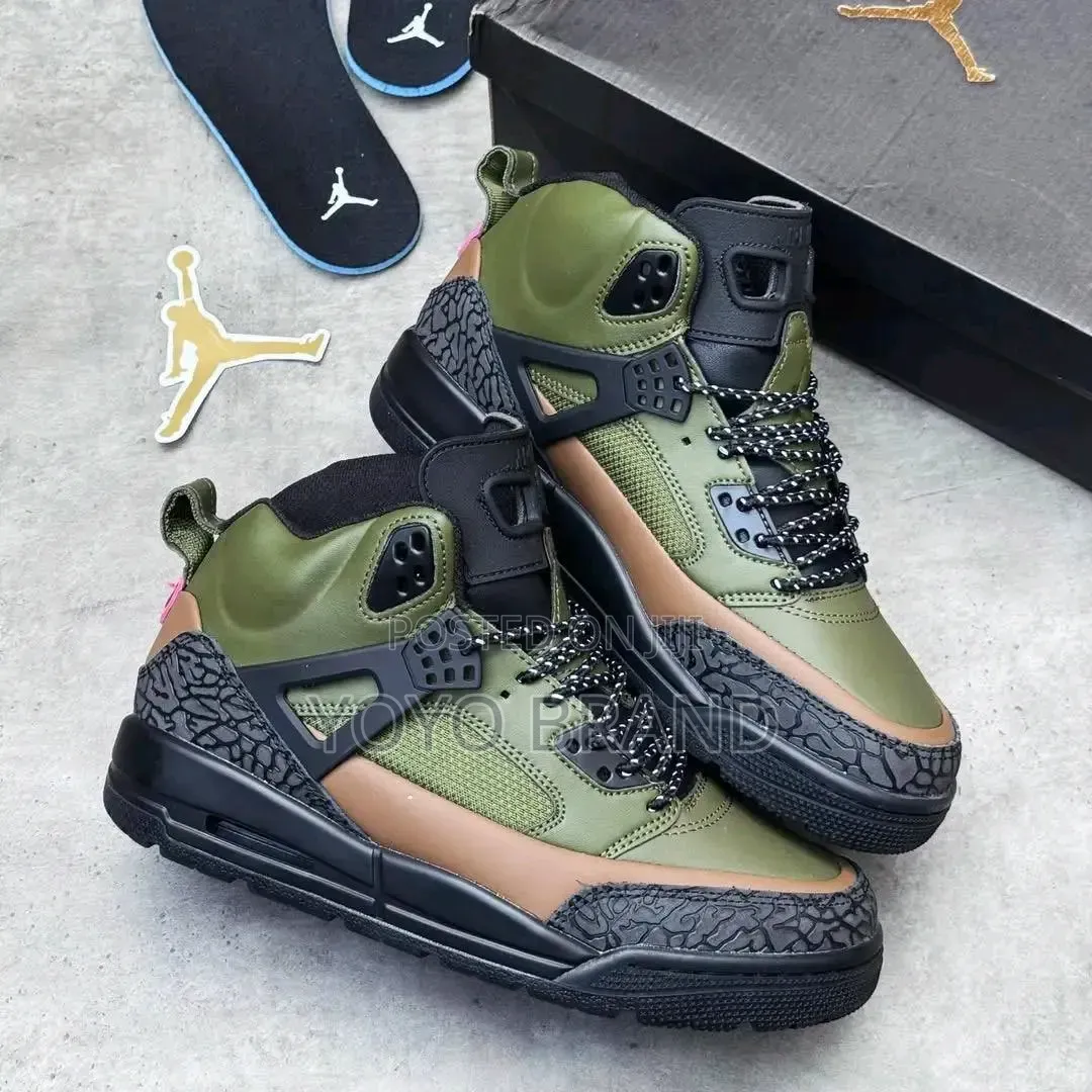 Nike Air Jordan "Winterized Spizike "Legion Green/Black Unisex Shoes