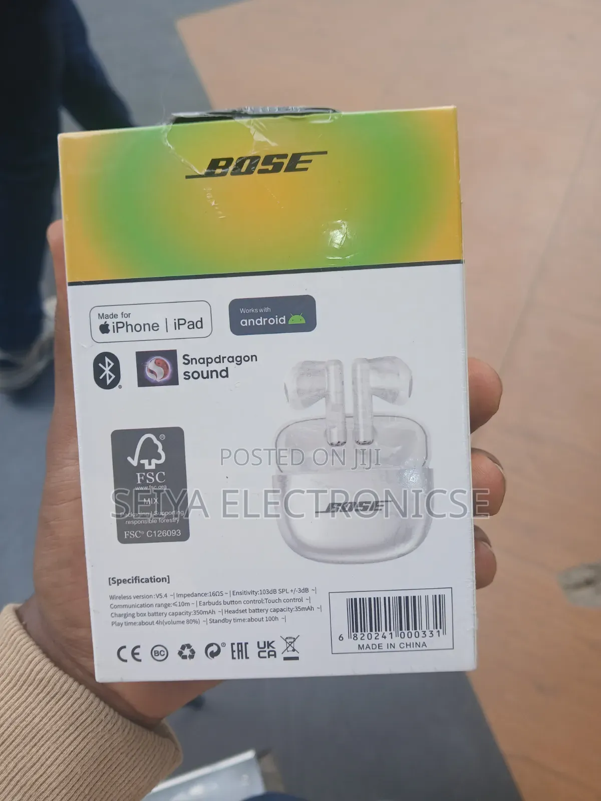 Bose 330 Ultra Wireless Earbuds & Active Noise-canceling