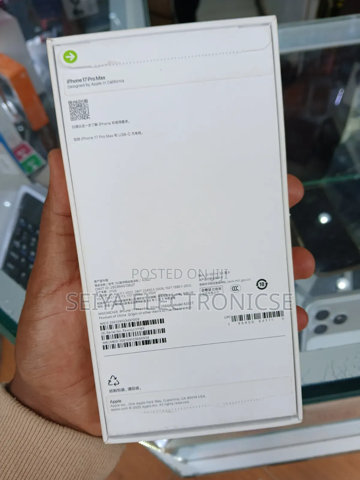 New Apple iPhone 17 Pro Max 256 GB White