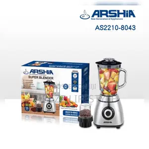 Arshia Powerful Electric Super Blender - 1.5l Glass Jar