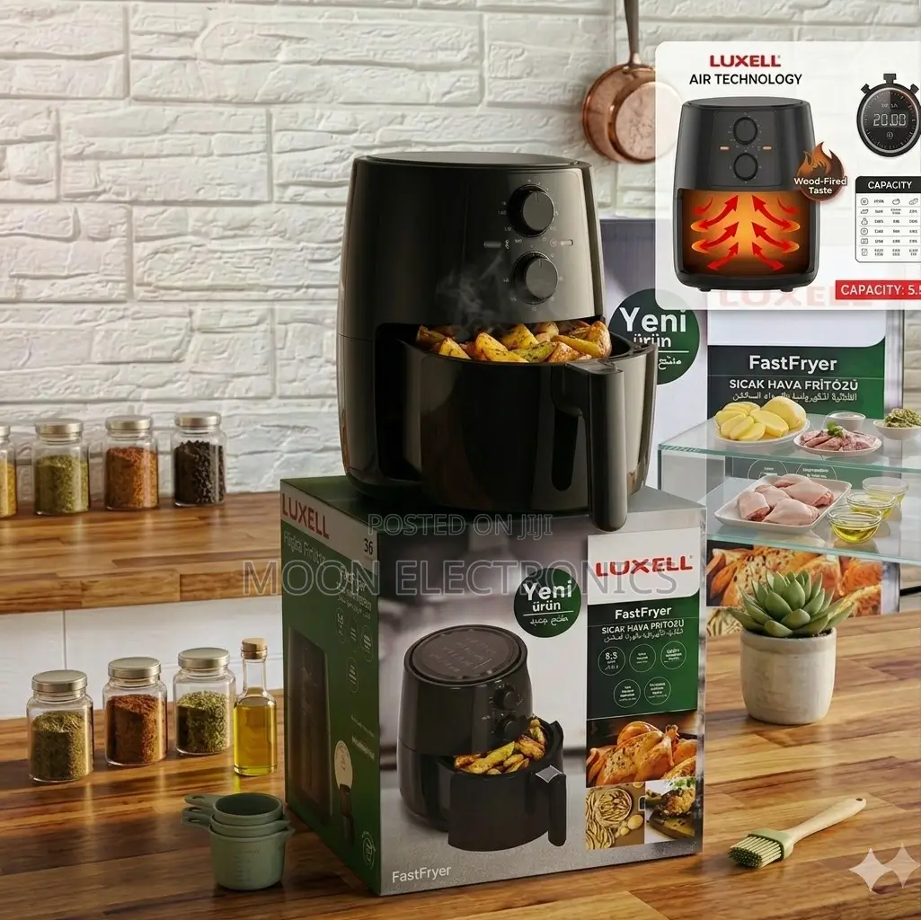 Luxell 5.5l Air Fryer | Healthy Cooking | Modern Kitchen Essential