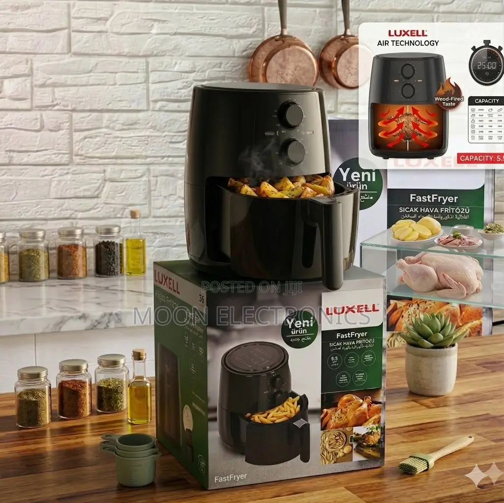 Luxell Air Fryer 5.5l | Crispy, Healthy Fast | Best Kitchen Gadget