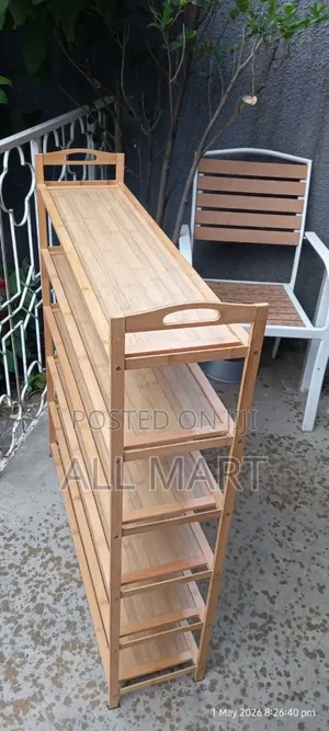 6 Layer Quality Wood Shoes Rack