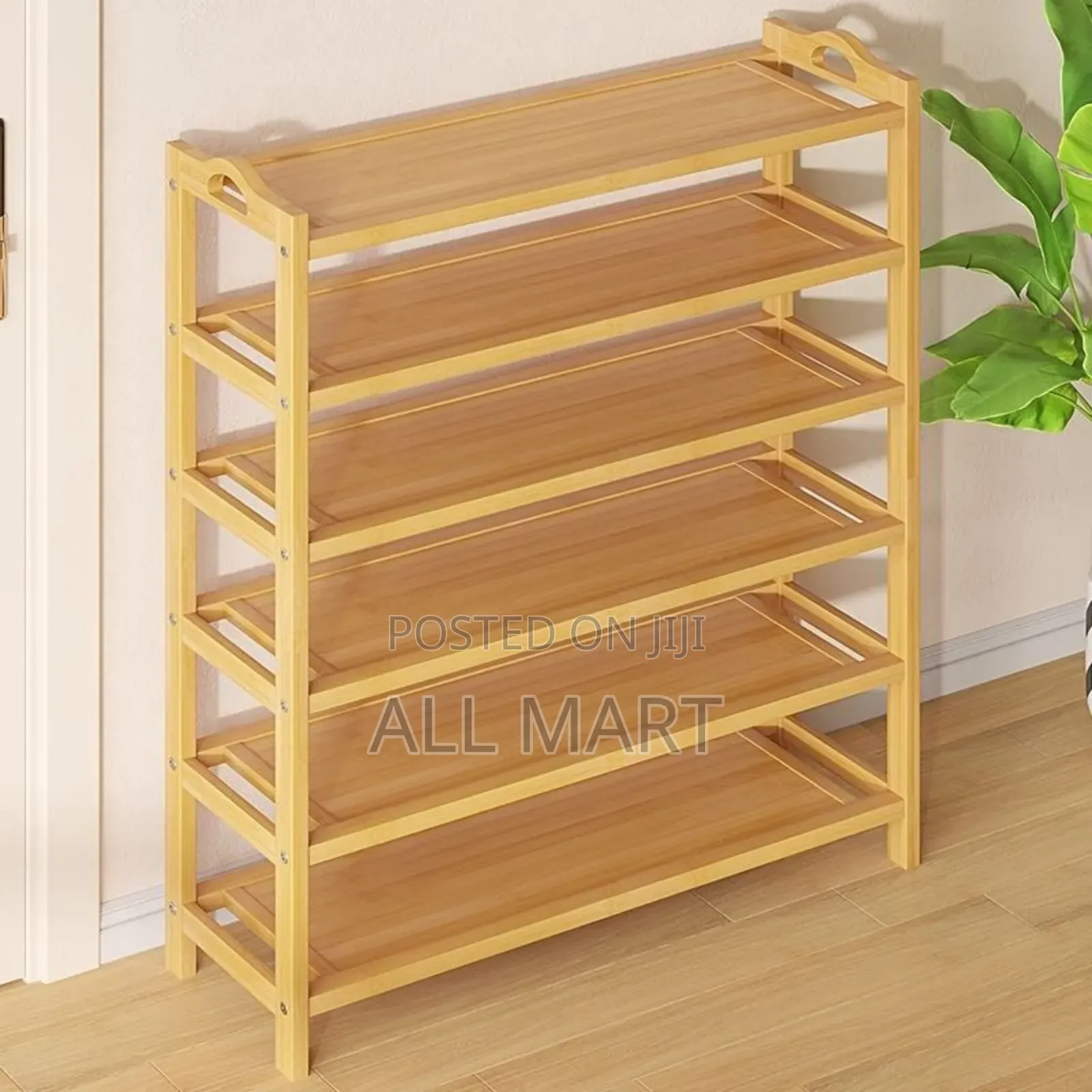 6 Layer Quality Wood Shoes Rack