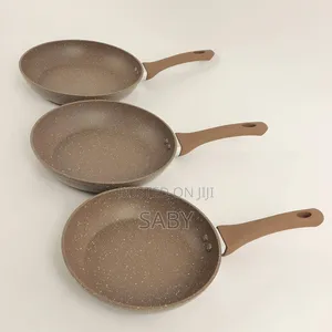 Baroly Stone-Coated Non-Stick Frying Pans Available in a 3-Piece Set.