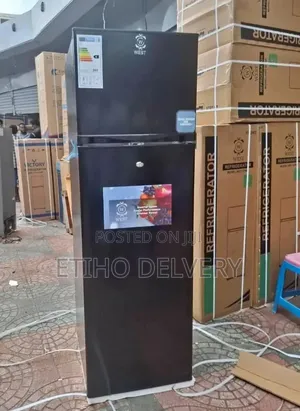 Refrigerator West Brand Double-Door Available in Black With a Top F