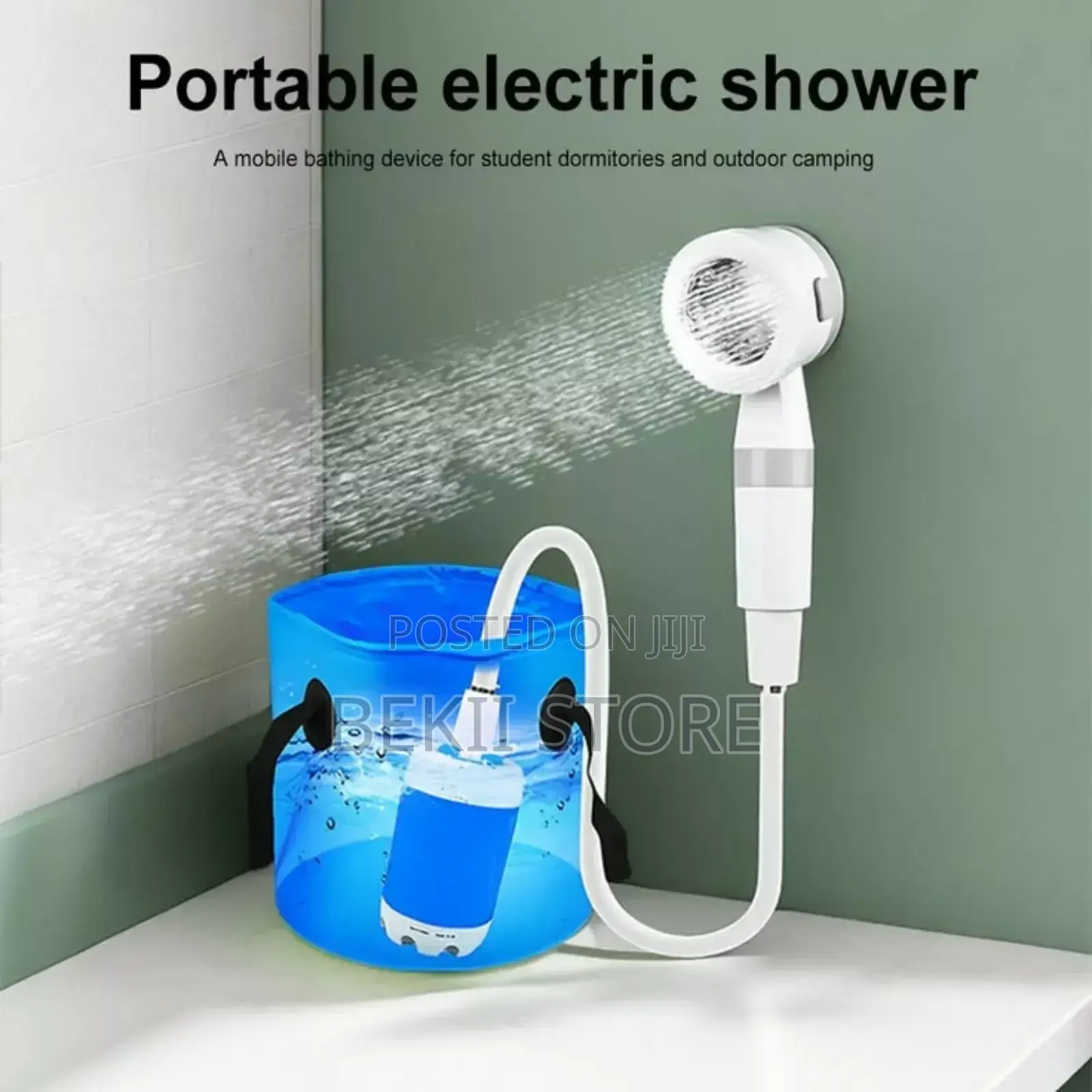 ሻወር ፓምፕ Portable Outdoor Shower Pump Rechargeable Camping Shower Set