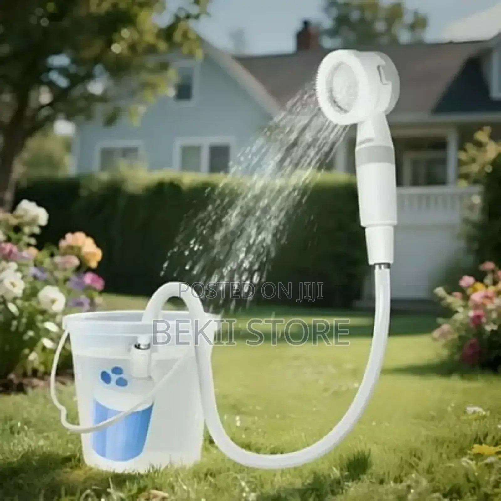 ሻወር ፓምፕ Portable Outdoor Shower Pump Rechargeable Camping Shower Set