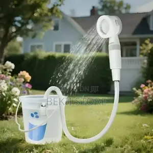 ሻወር ፓምፕ Portable Outdoor Shower Pump Rechargeable Camping Shower Set