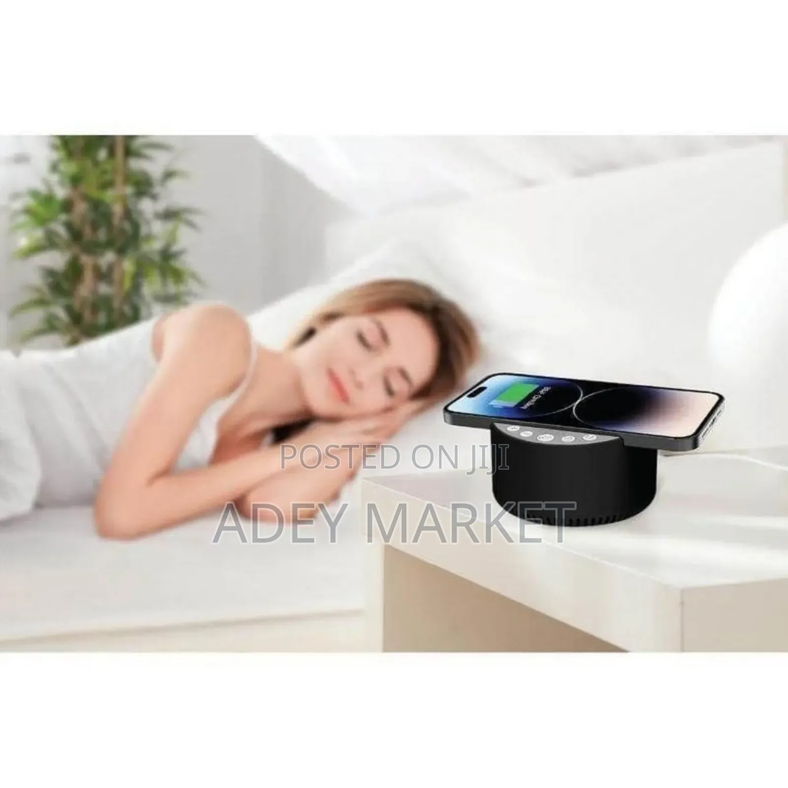Rovik 3-in-1 Bluetooth Speaker With Sleep Machine Wireless Charger
