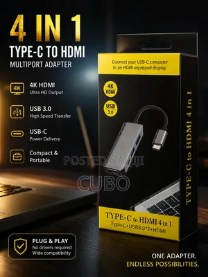 Ultra Type-C Hub – Hdmi + Usb 3.0 + Power Delivery