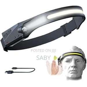Rechargeable 230°Head Led Headlamp With a Motion Sensor.