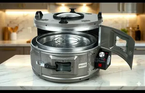 Ekason Round Oven Ef-30t Thermostatic Electric 3-In1