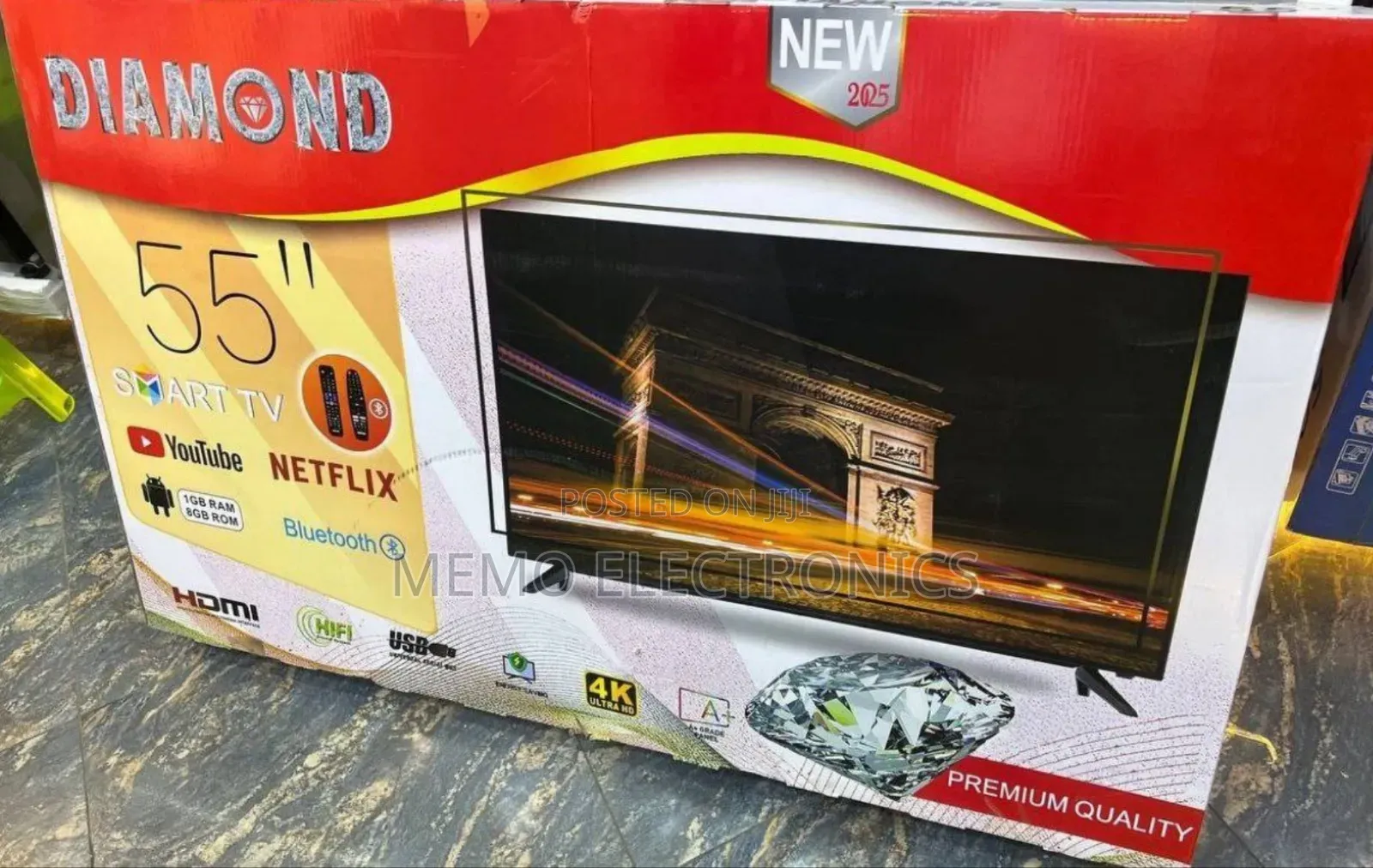 Diamond 55'' New 2025 Tv 5 Year Warranty_free Delivery