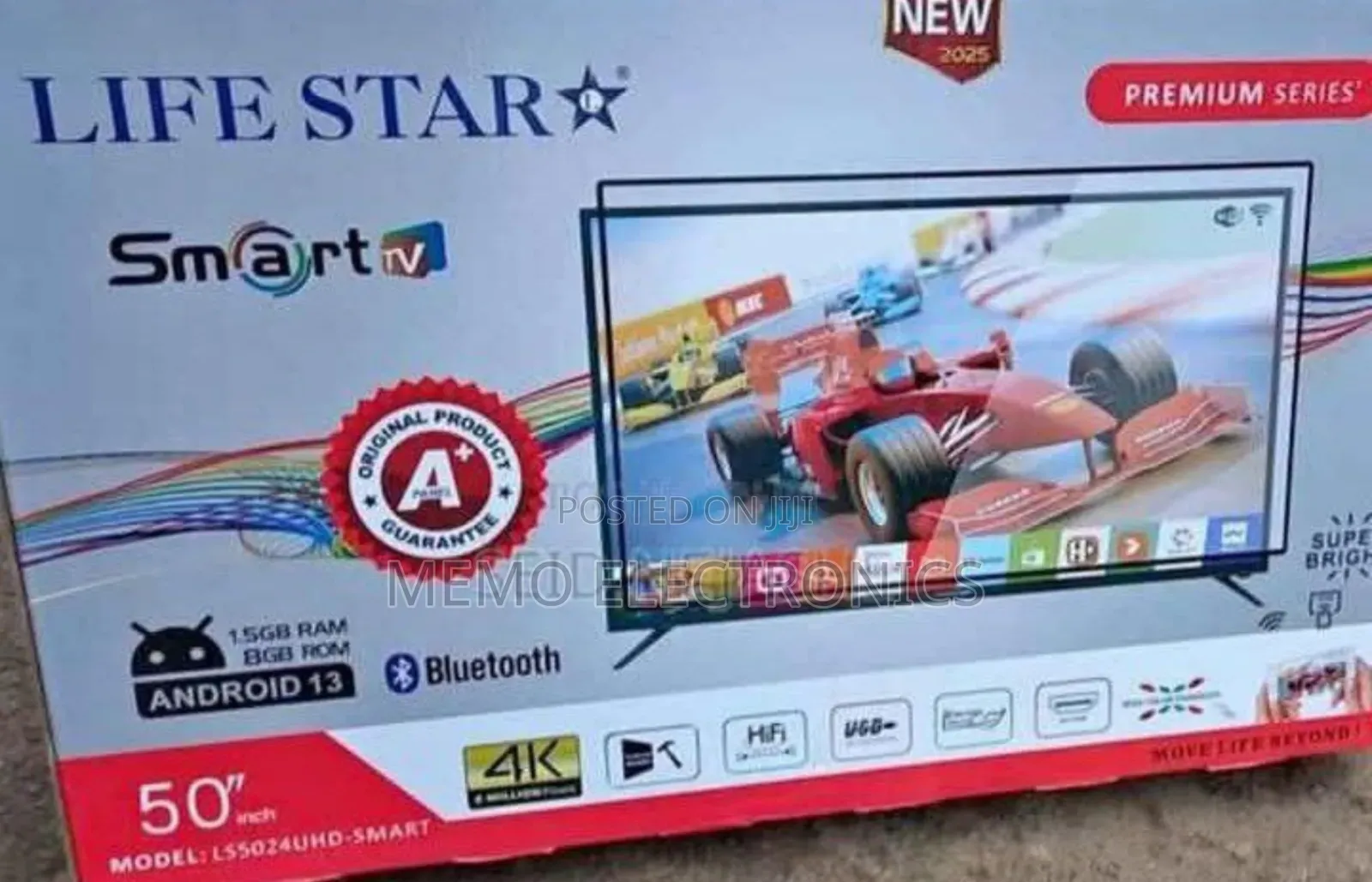 Life Star 50'' New 2025 Smart Tv 5 Year Warranty_free Delivery