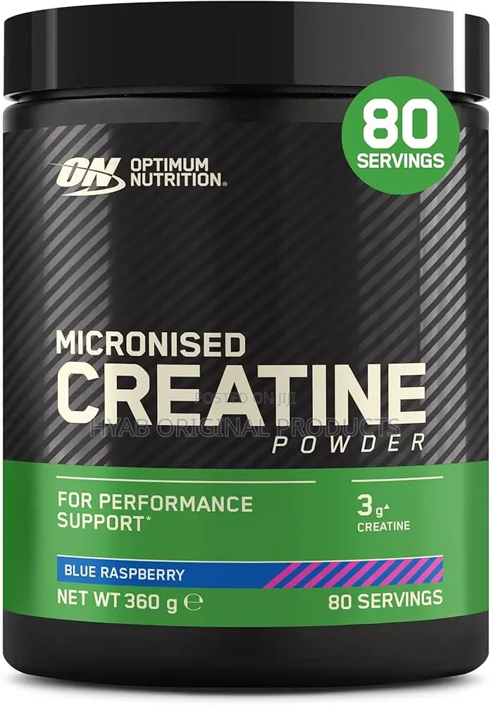 Micronised Creatine Powder Flavoured, Blue Raspberry 360g (80serving)