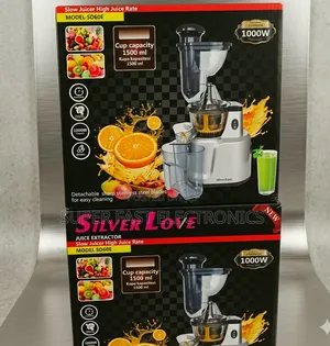 Silver Love Slow Juicer Masticating 1000w High-Yield Cold Press Juice