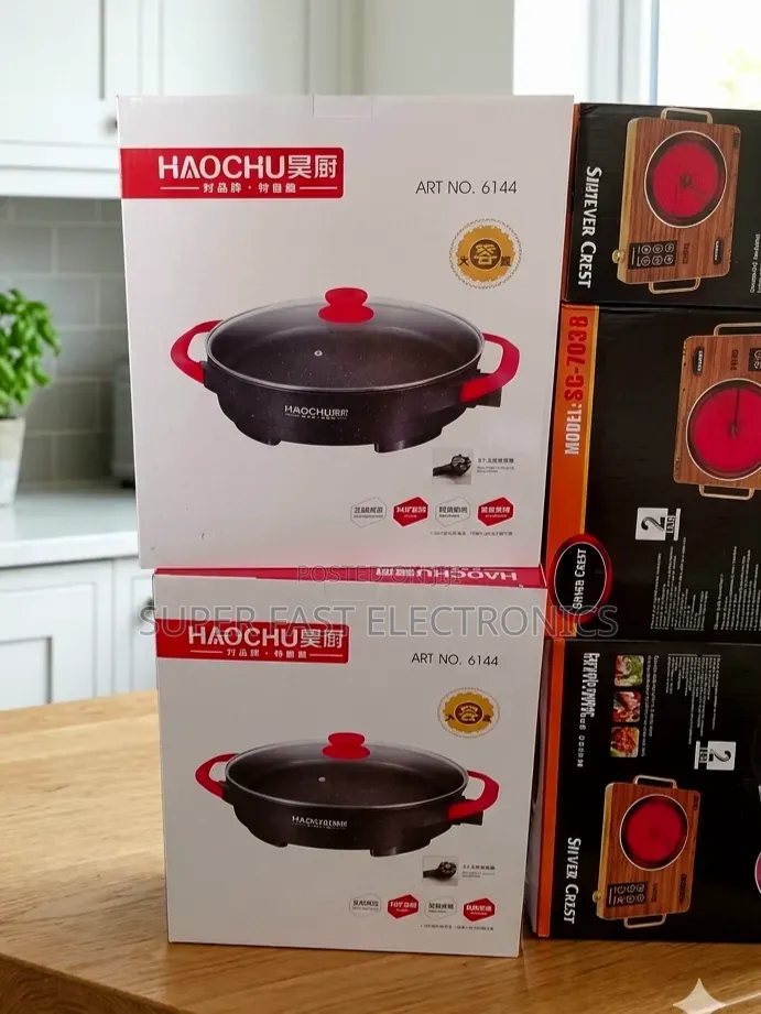 Haochu Ceramic Professional Electric Multi-Cooker Skillet – Non-Stick