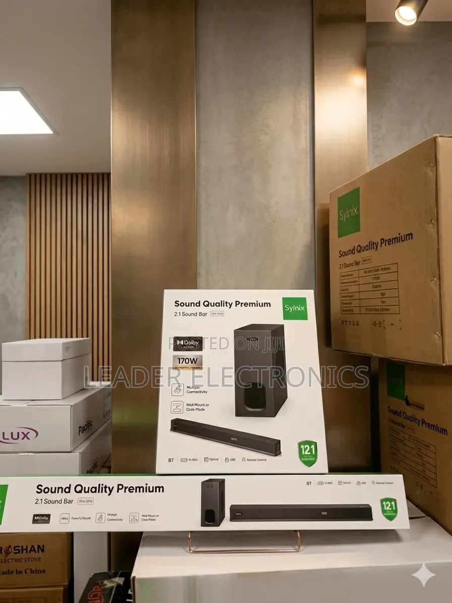Syinix Sound Bar Premium 170 Watt – 2 Year Warranty | Free Delivery