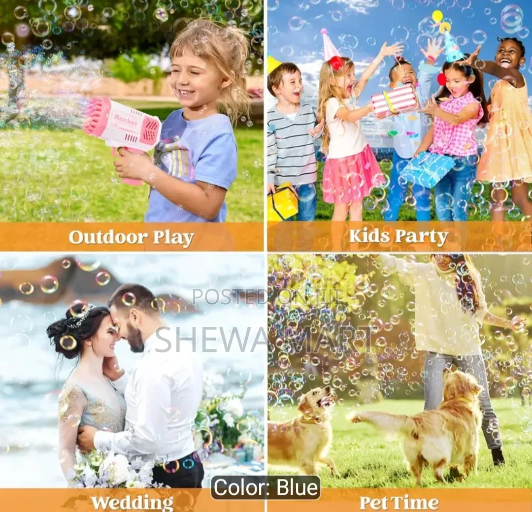 Bubble Blowing for Children Perfect Gift for Boy Girl Outdoor Garden