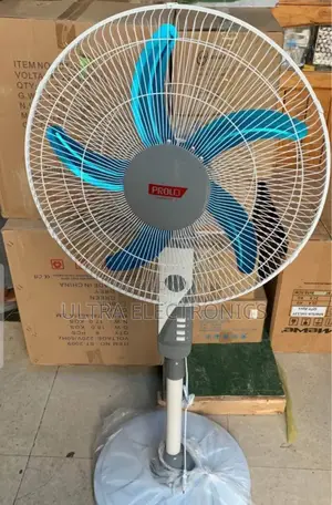 Fan Proud Brand Pedestal Stand Fan With 5 Blue Blades. Model/Size