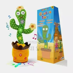 የልጆች መጫወቻ አሻንጉሊት Dancing Talking Cactus Toys With Music Led Light